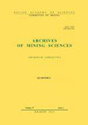 Archives of Mining Sciences封面